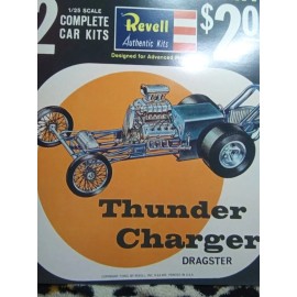 Revell Rare Vintage Revell 1963 sales poster  Fiat Thunder  Charger Dragsters reprint