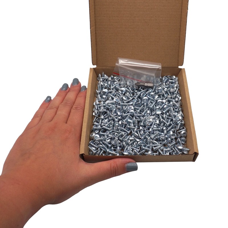 SKIR'CO (Pack of 500) Galvanised Steel 3.5 x 10 mm
