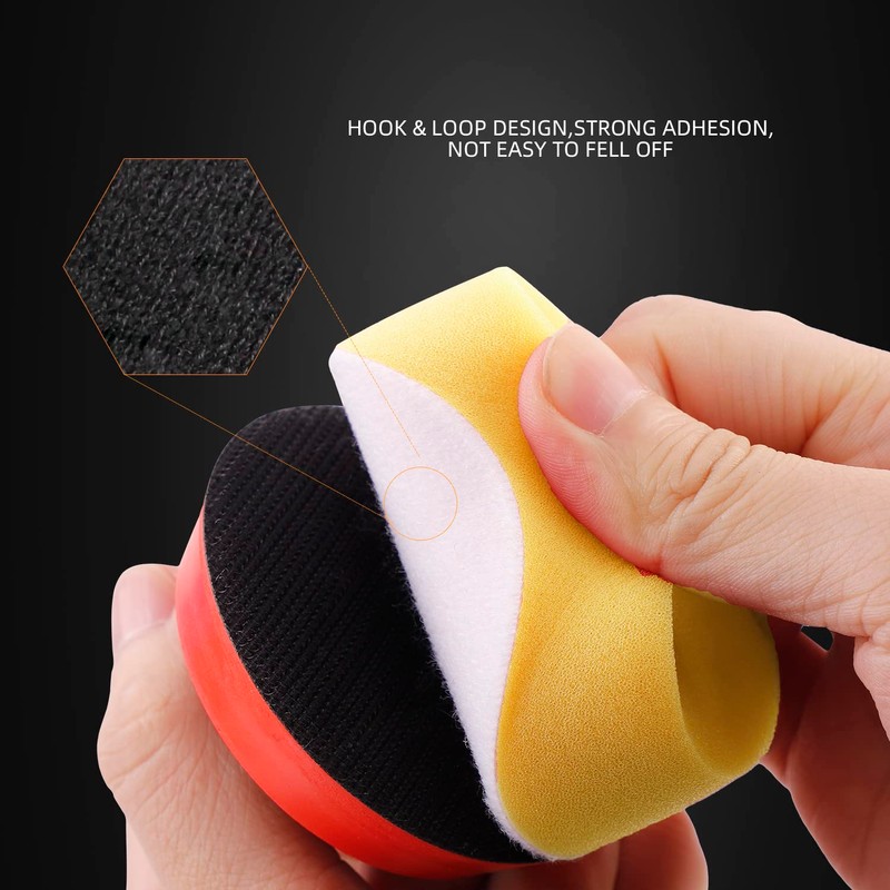 ZFE Polishing Pad, 50pcs 3 inch(80 mm) Sponge Buffing Pads,