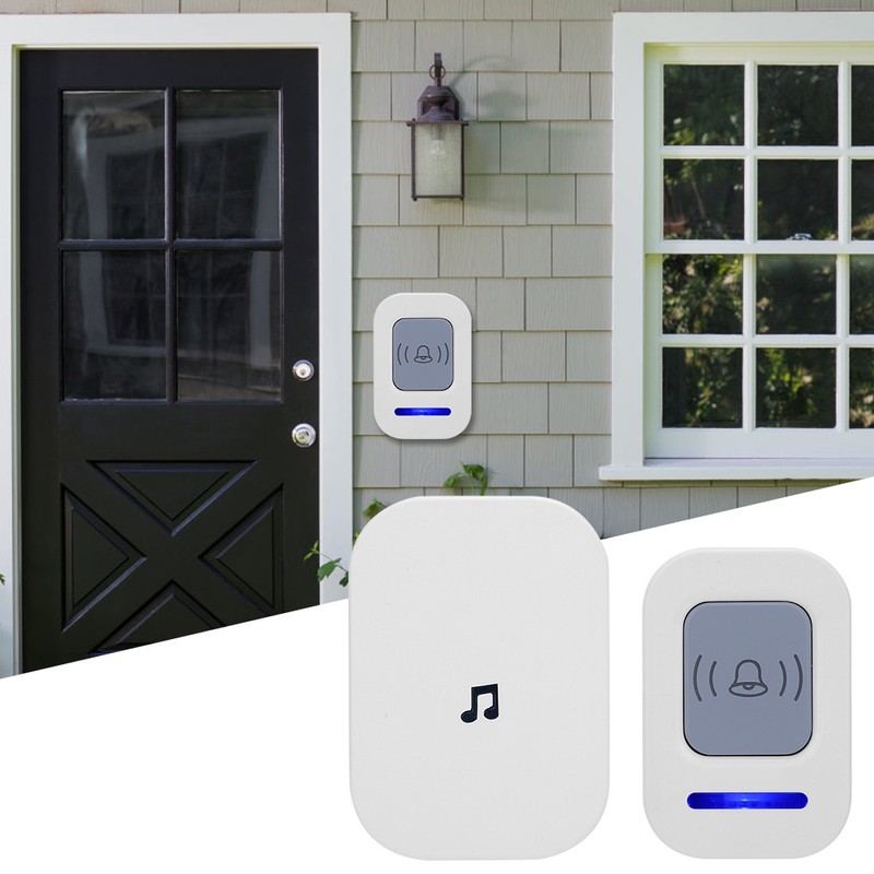 Wireless Intelligent Doorbell Remote 918.6ft Range Waterproof Door Chimes