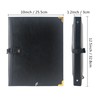 IvyRobes PU Leather Sheet Music Folder Black, 3 Rings Hand
