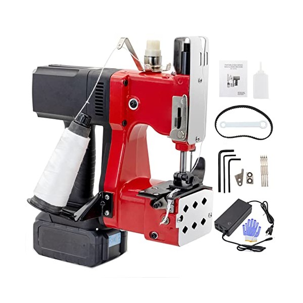 SDRTOP Battery Bag Sewing Closing Machine Cordless Portable Bag Closer