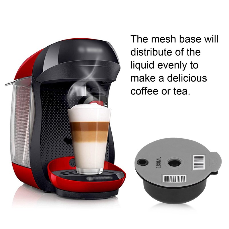 Reusable Coffee Capsule Cup Coffee Filter with Spoon Brush Home