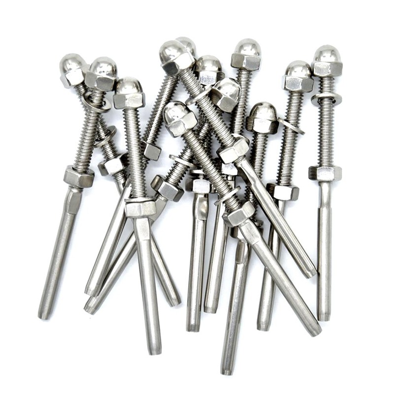 Stud End Fitting Cooyeah 12 Pack 3/16" Threaded Terminal Stud