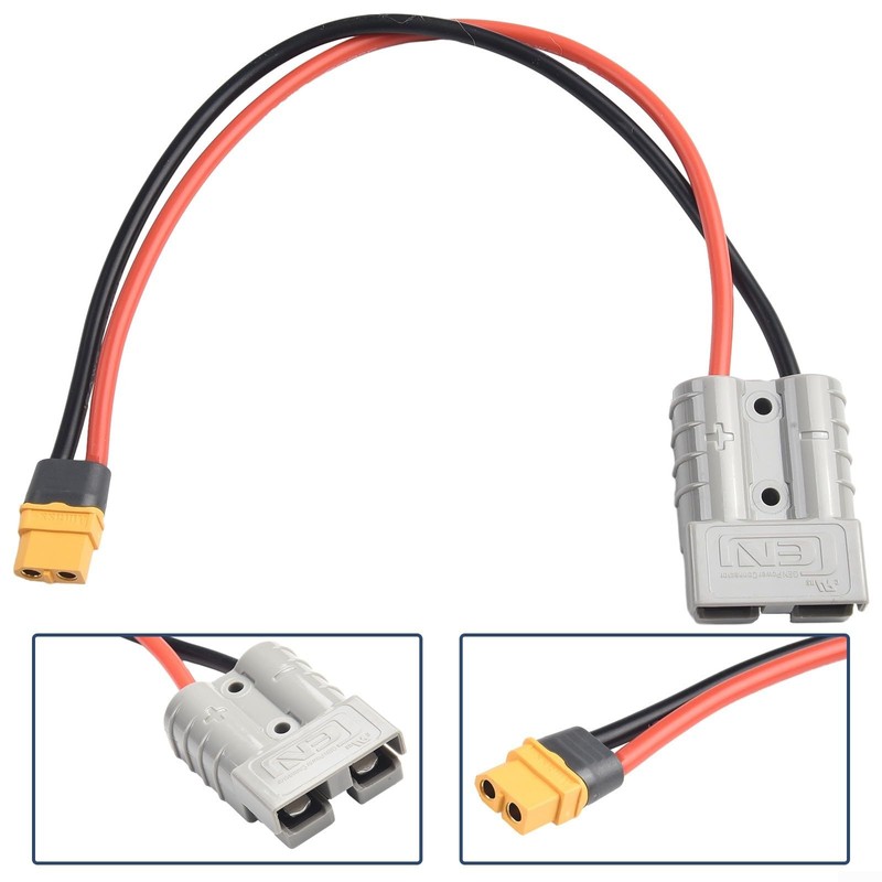 Anderson Plug to XT60 Adapter to Solar Panel Connector 50A