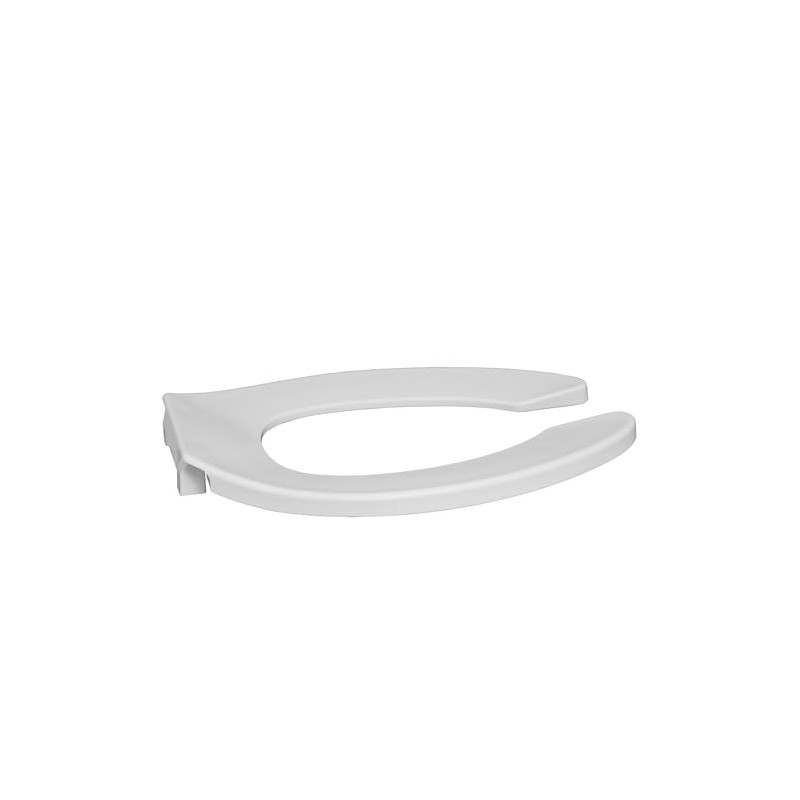 Centoco Elongated Toilet Seat, Commercial, Stainless Steel Hinges, Open Front