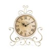 HZDHCLH Retro Silent Roman Table Clock for Living Room Bedroom