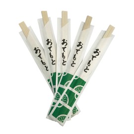 80 Count | KingSeal Natural Poplar Disposable Wood Chopsticks, Indiv. Wrapped in Paper Sleeve, 8 Inch, Bulk Pack - 2 Packs x 40 Pairs