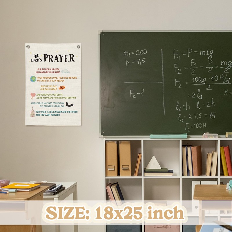 Kids Room Decor,The Lord's Prayer Bible Verses Banner