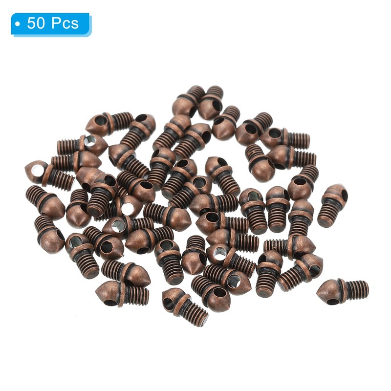 PATIKIL M3x0.5 Eye Bolts, 50 Pack Screw Hook Loop Ring