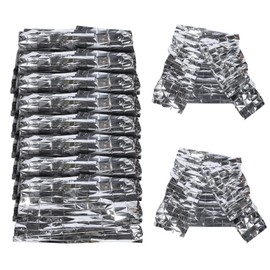 Kisangel 10pcs Survival Blanket Emergency Camping Blanket for for Inclement Weather Warmth Retention