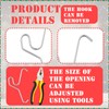 Otoolling 24 Pack Brick Hook Stainless Steel Wall Clips Installed