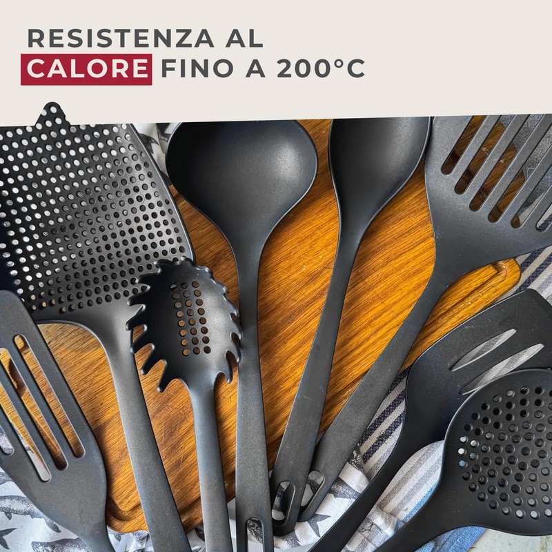 Fackelmann Schiumarola antiaderente in Nylon alto spessore, max 200°C, lavabile