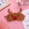 JRINYE Cute Reindeer Plush Sleep Mask Eye Mask Sleeping Mask