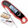 ImSaferell Ultra Fast Meat Thermometer Red Black Waterproof Accurate Temp