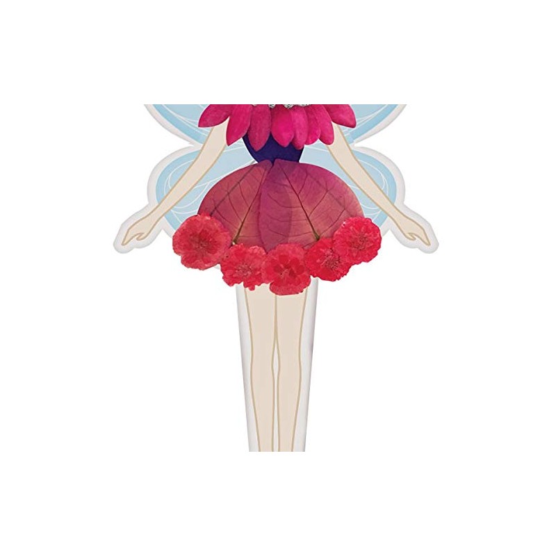 4M Kidzmaker Pressed Art Flower Fairy Kit, Multi, Model:3831