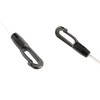 Plastic Carabiner Hooks, Pack of 12, in Black, for Diameter