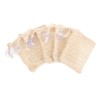 Minkissy 25pcs Exfoliating Soap Pouch Natural Cotton Linen Foaming Net