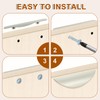 sourcing map 2 Pack Half Moon Cabinet Pull, 1.26" Hole