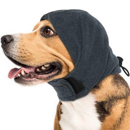 IDOMIK Dog Calming Hoodie No Shake Ear Wraps for Dogs, Dog Ear Head Covers for Noise Reduction & Anxiety Relief, Dog Ear Headband Muffs Head Wraps for Ear Hematoma Grooming Firework Force Drying