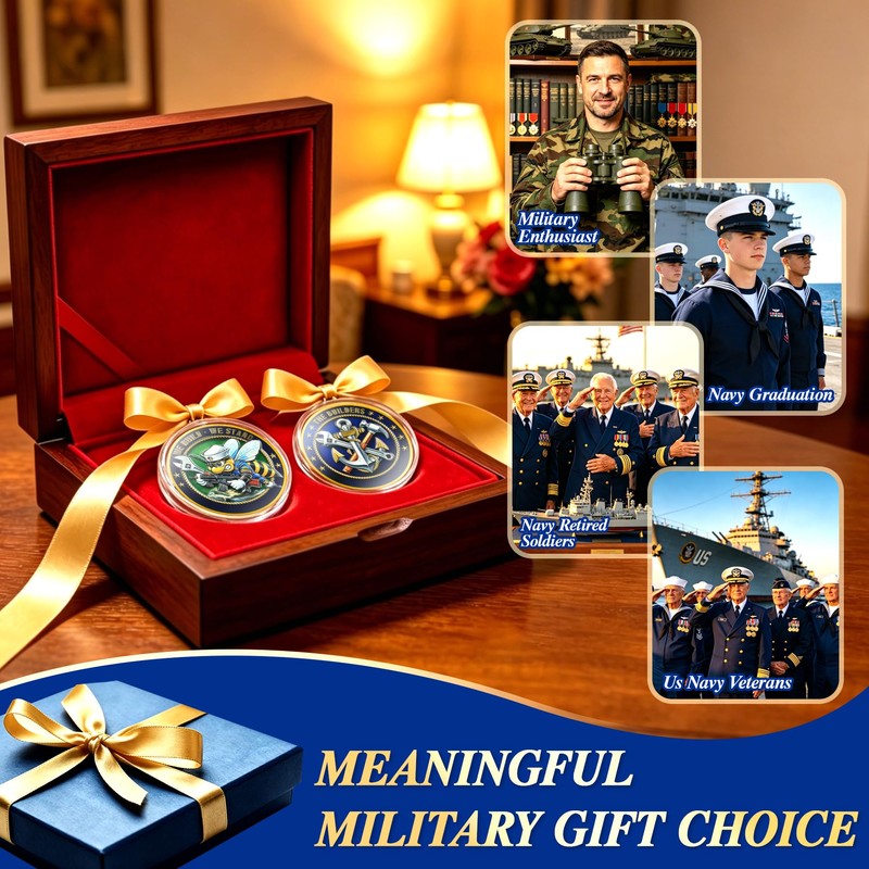Navy Seabees Challenge Coin - We Build We Stand Navy
