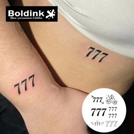 Boldink Semi-permanent tattoos, realistic fake tattoos, last 7-15 days, waterproof non-reflective temporary tattoo stickers, cruelty-free, uniquely designed exquisite packaging（Number 10）