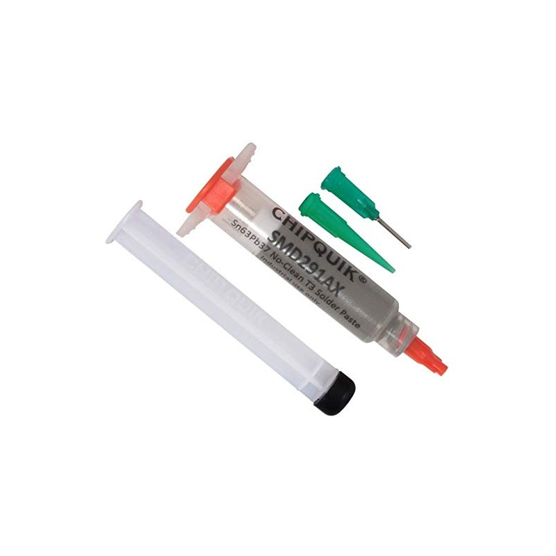 Chip Quik SMD291AX Solder Paste no clean 63Sn/37Pb in 5cc