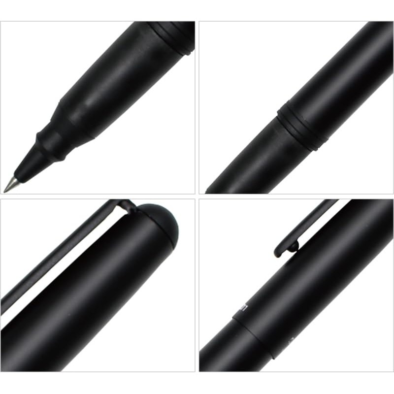 OHTO CR01 Ceramic Roller Pen, Matte Black, Black Ink