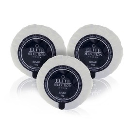 Pleat Wrapped Mini Hotel Soap Luxury Bath Soaps Travel Small Bath Soap Mini Soaps Bathroom Soap Round Hotel Bar Soap Individually Wrapped Elite 15 Gram Soap for Guest House Hotels B&B Pack of 250