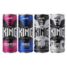 Hot Six The King 355ml Crush Peach + Power + Rush + Force 12 cans each, 48 cans in total (33043435) / 핫식스 더킹 355ml 크러쉬피치+파워+러쉬+포스 12캔씩 총48캔 (33043435)