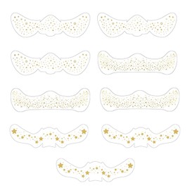 9 Star Face Tattoo Stickers, Waterproof Tattoo Stickers, Glitter Tattoo Stickers, Party Cosmetics