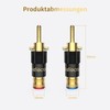 Tertullus 4 Banana Plugs Gold-Plated Banana Plugs Screwable for Speaker