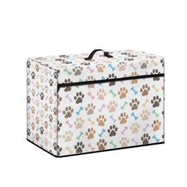 Goronwyfloyd Classic Paws Sewing Machine Stain Resistant Cover Protective Cover with Essential Storage Pockets for Sewing Tools Lightweight and Sturdy
