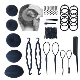 Hair Styling Accessories Set, Hair Modeling Tool Kit Spiral Hair Braid Tool for Girls Women Fashion Hair Design DIY