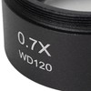0.7X Stereo Microscope Objective Lens HD Large View Metal Auxiliary