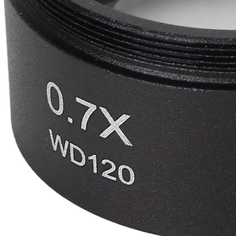 0.7X Stereo Microscope Objective Lens HD Large View Metal Auxiliary