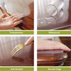 OstepDecor 23.6 x39 Inch Clear Table Protector, Plastic Table Cover