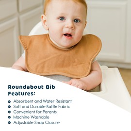 Tiny Twinkle - Kaffle Roundabout Bib 3 Pack - Sand, Tan, Brown