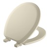 Mayfair Cameron Biscuit Toilet Seat, Non Slip Heavy Duty Wood,