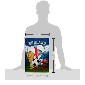 Ornament Collection World Cup England Soccer Garden Flag Sports Game Goal Ball Football Entertainment Activity Physical House Banner Small Yard Gift Double-Sided, Home Decoration Made in USA