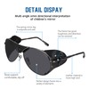 Ossat Polarized sunglasses with side shields cowhide wind proof sunshade