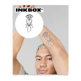 Inkbox Temporary Tattoos, Semi-Permanent Tattoo, One Premium Easy Long Lasting, Waterproof Temp Tattoo with For Now Ink - Lasts 1-2 Weeks, Intuition, 6 x 3 in