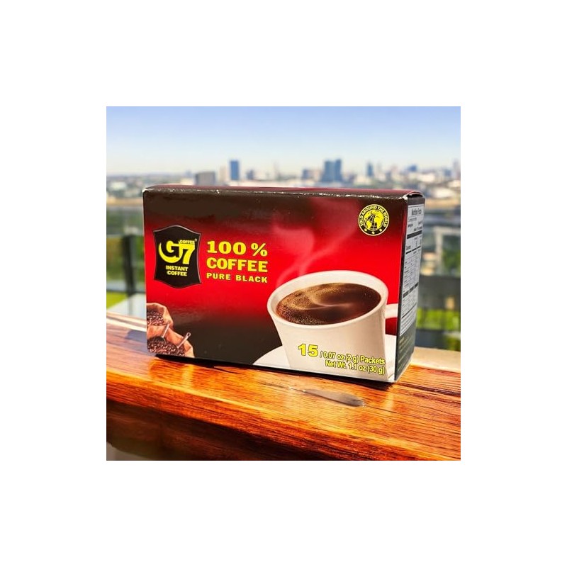 Instant Coffee Powder, Quick Dissolving (2 PACKS, PURE BLACK COFFEE)