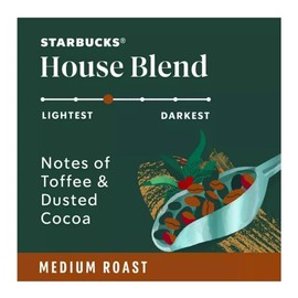 Starbucks Coffee Variety Pack K-Cup Pod House Breakfast Blonde Dark Roast 40 ct