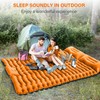 Yuzonc Double Camping Sleeping Pad, Self-Inflating 4" Ultra-Thick Foot-Press Design