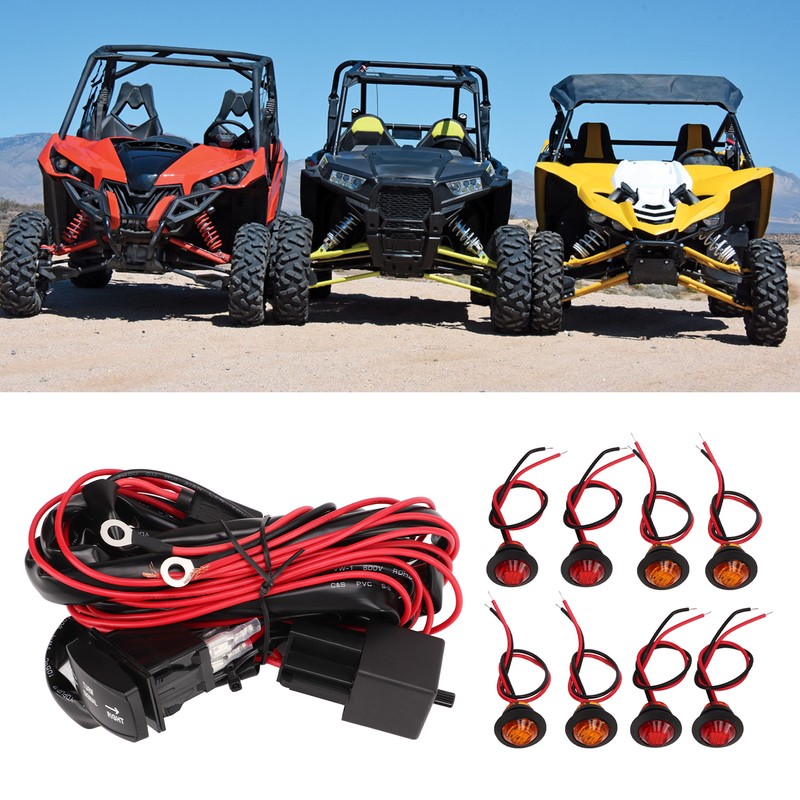 UTV Turn Signal Rocker Switch ATV Street Legal Lighting Kit