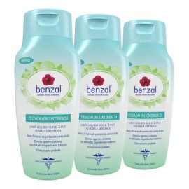 Jabón Íntimo Benzal 2 En 1 Cuidado Incontinencia 3pack