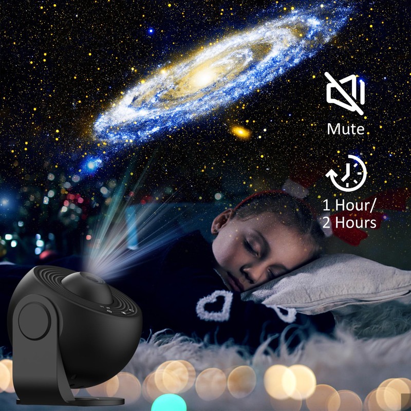 Galaxy Projector for Bedroom,HD Image Star Projector Galaxy Light,13 Film