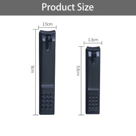 ZXfad 2pcs Nail Clipper set, Wide Mouth Design, Suitable for Fingernails and Toenails, Made of High Grade Stainless Steel, Sharp and Durable.