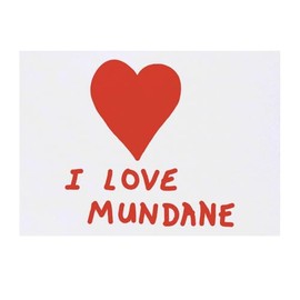 'I Love Mundane ' Temporary Tattoo - Water Resistant, Skin-Safe, Non-Toxic Transfer (TO00085571)